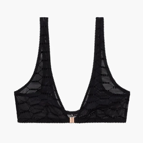 Flocked Logo Bralette - Picture 2 of 4